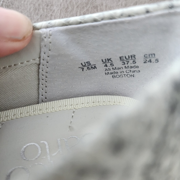 Franco Sarto Boston Womens Faux Leather Square Toe Loafers - Picture 6 of 6